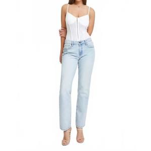 Women's Light Blue Relaxed Fit Straight Leg Tracey Jeans
